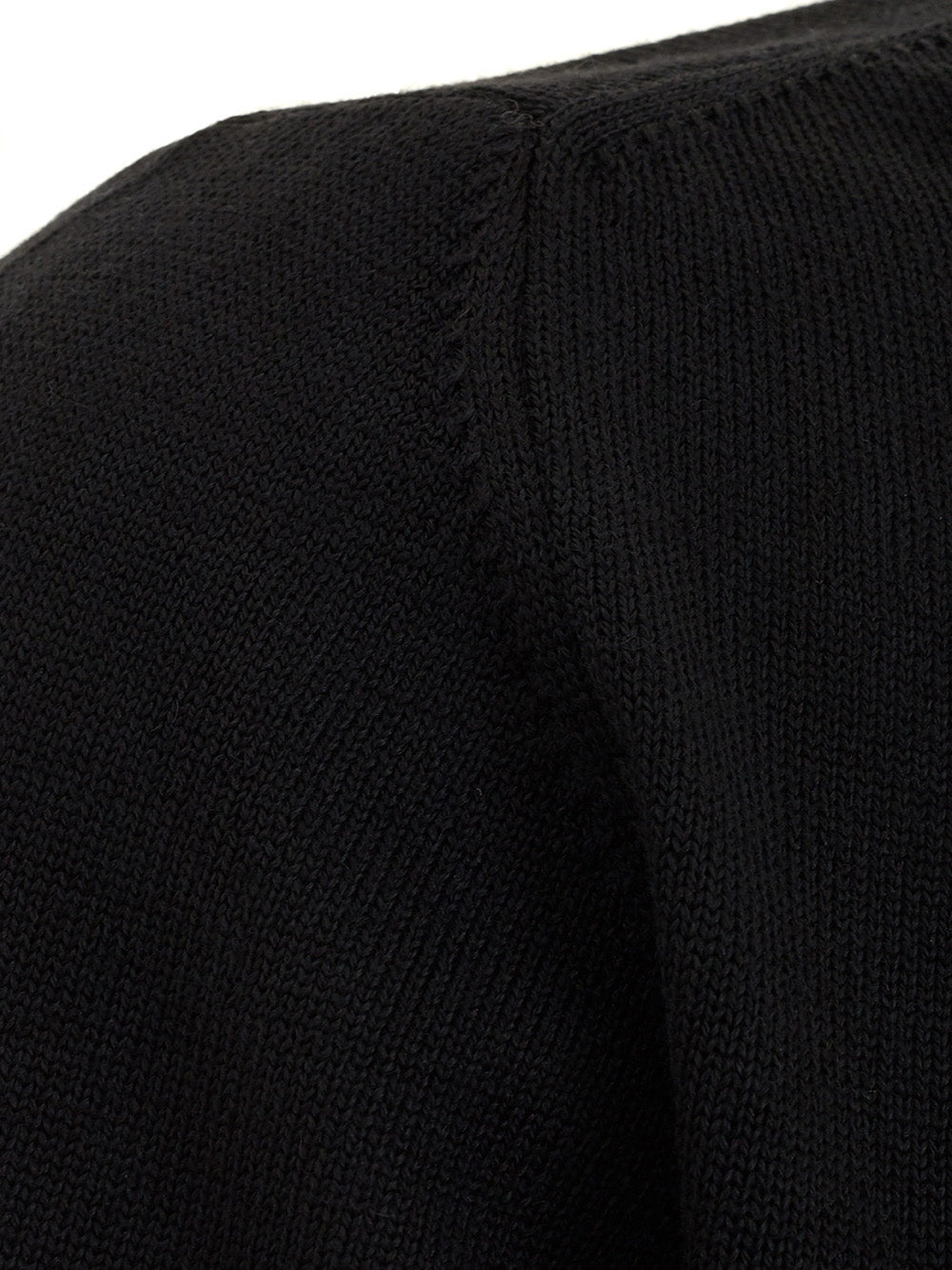 FERRANTE Black Round neck Wool Jumper