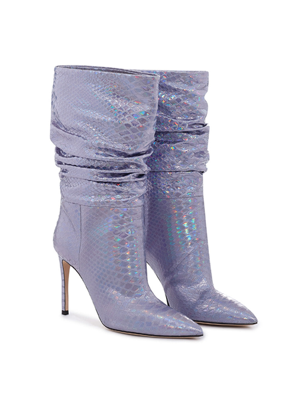 Paris Texas Reptile Print Ankle Slouchy Boot