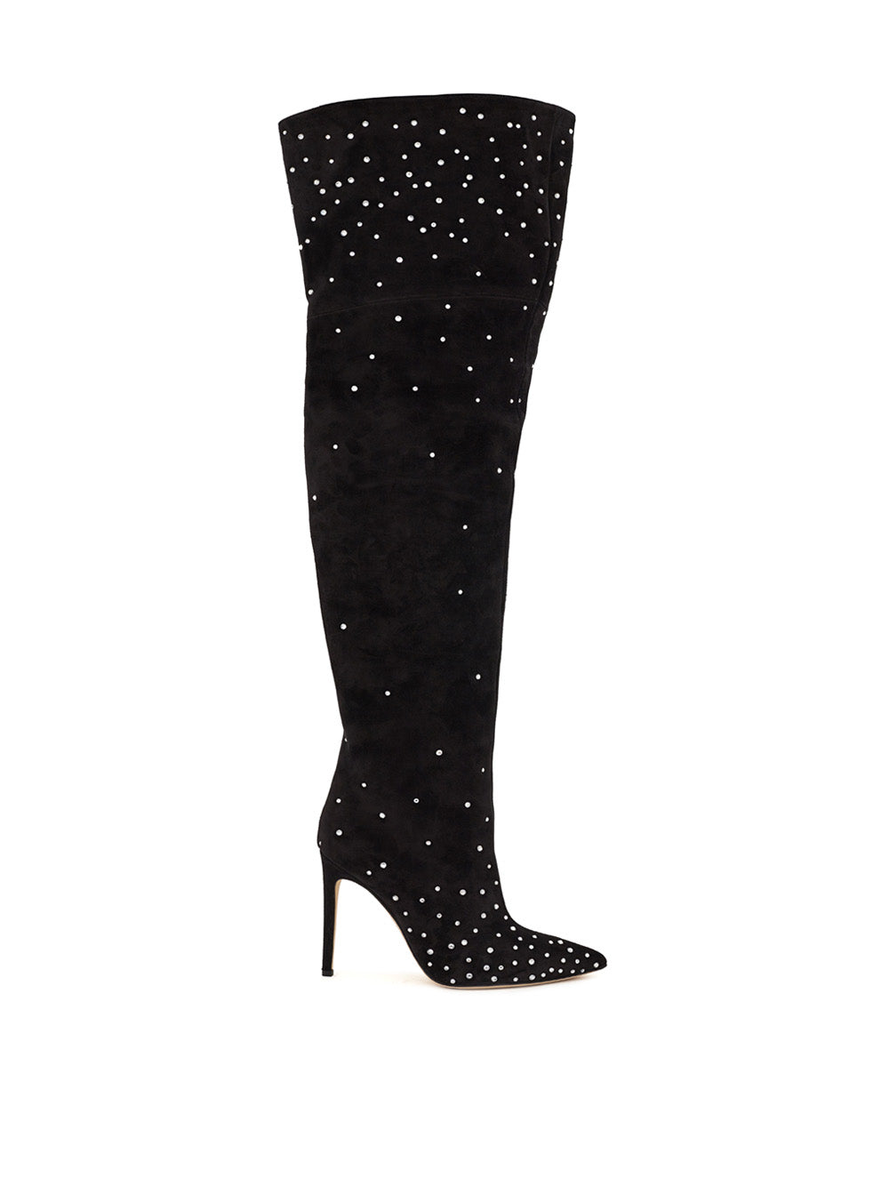 Paris Texas Over The Knee Black Suede Boots