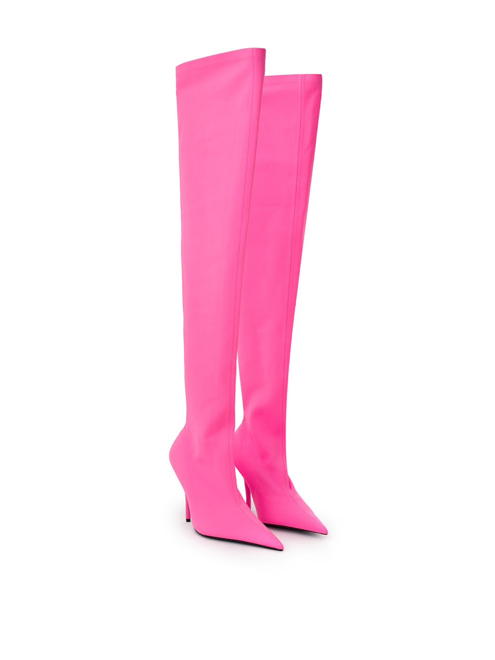 Balenciaga Over The Knee Neon Pink Boot