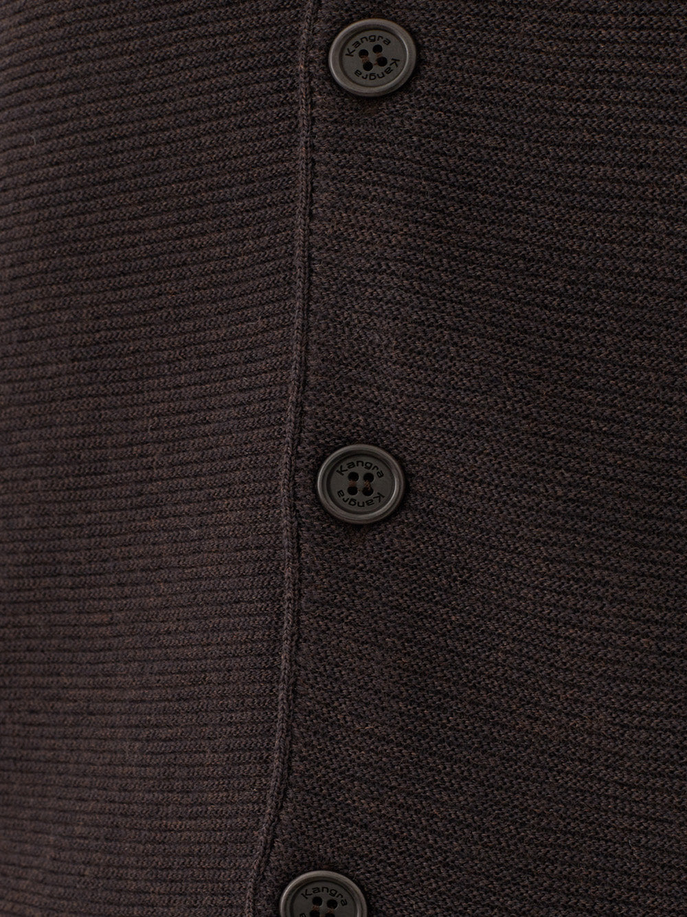 KANGRA Brown Wool Cardigan