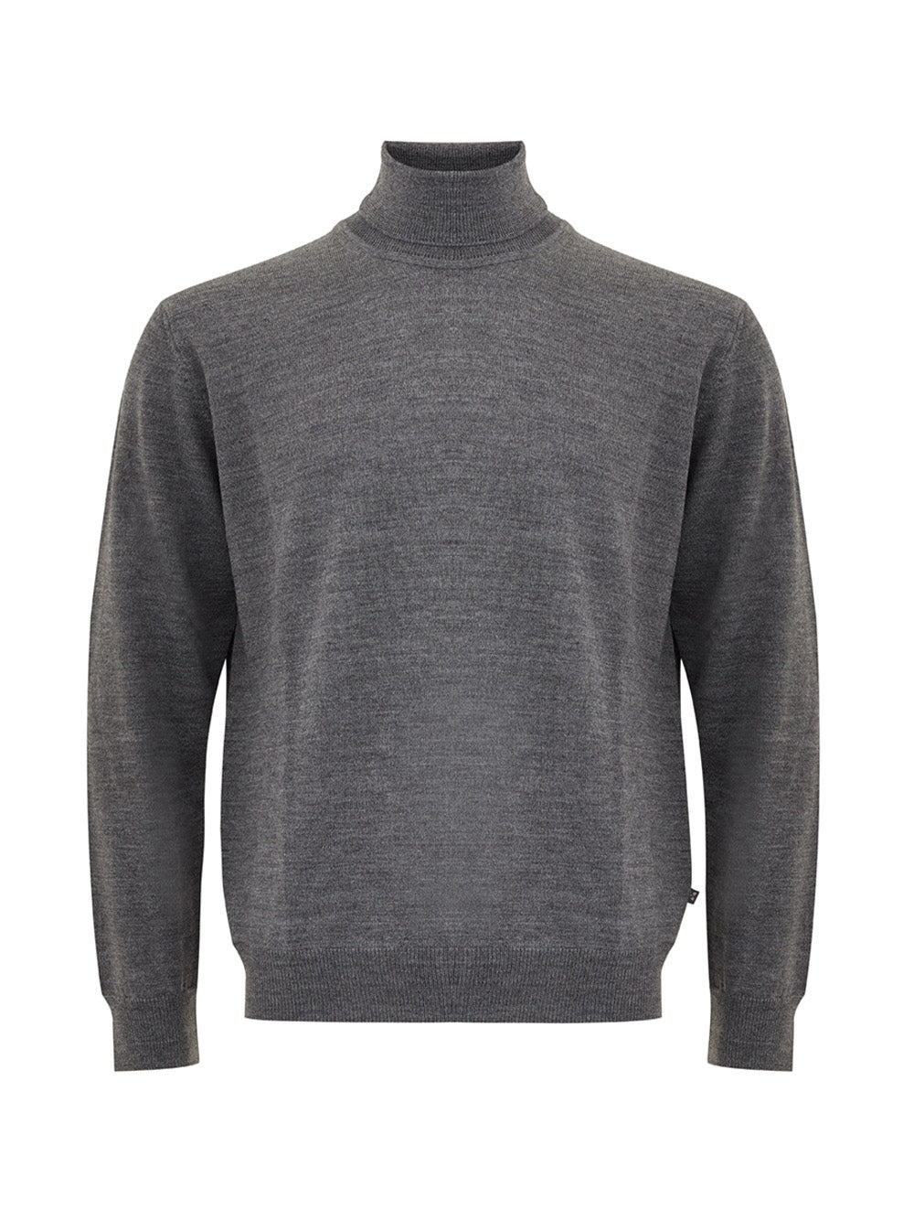 FERRANTE Grey Turtleneck Wool Jumper