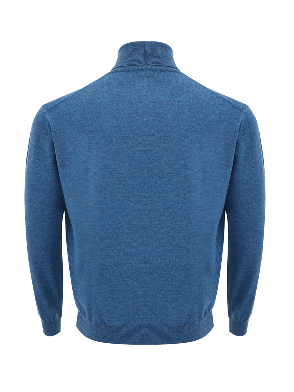 FERRANTE Light Blue Turtleneck Wool Jumper