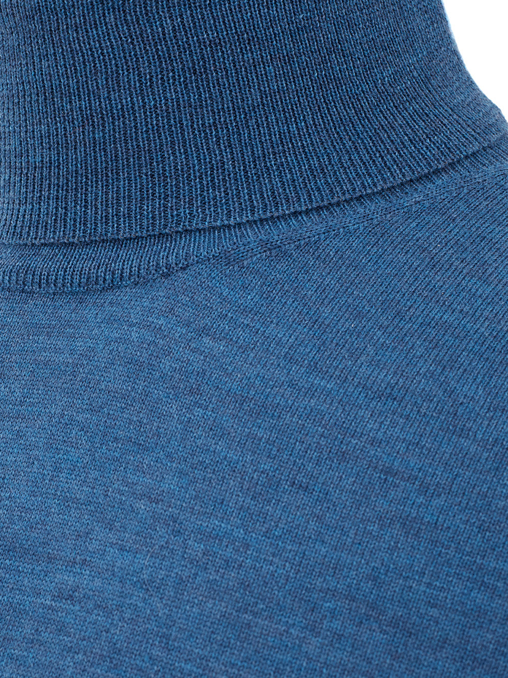 FERRANTE Light Blue Turtleneck Wool Jumper