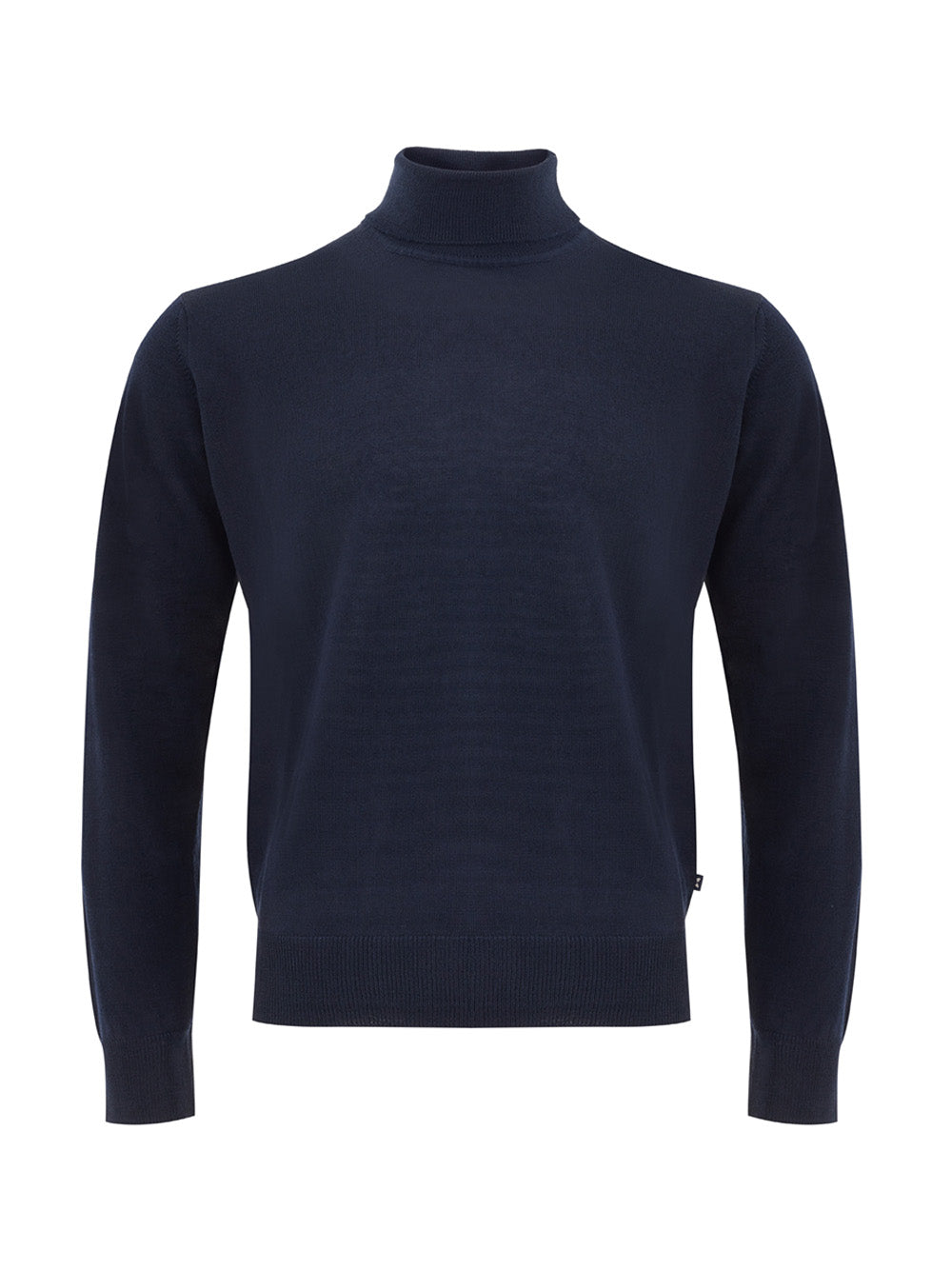 FERRANTE Blue Turtleneck Wool Jumper