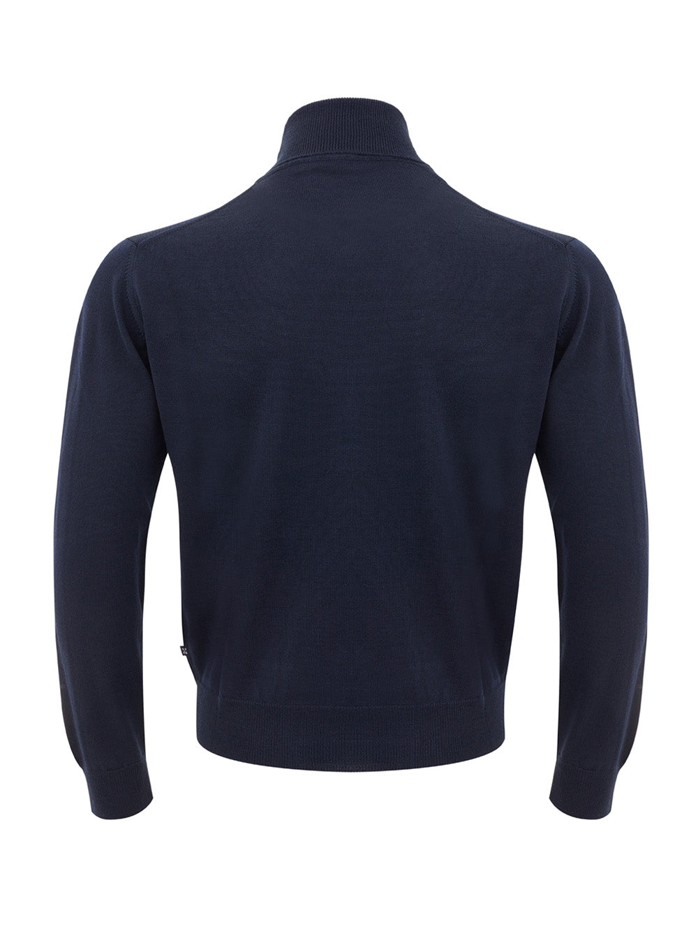 FERRANTE Blue Turtleneck Wool Jumper