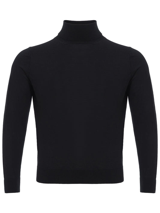 Colombo Black Cashmere Turtle Neck Sweater