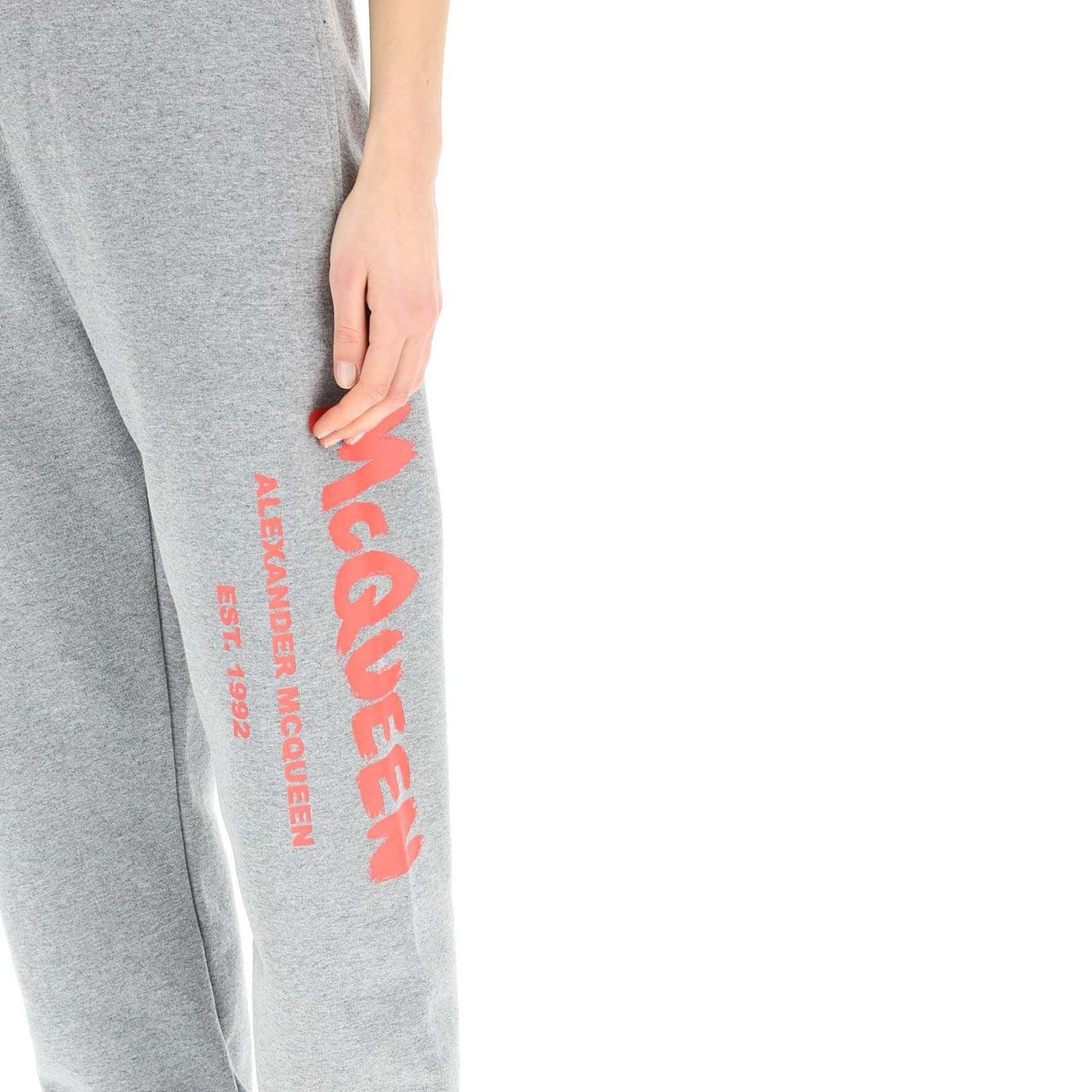 Alexander McQueen Alexander McQueen Graffiti Logo Sport Trousers