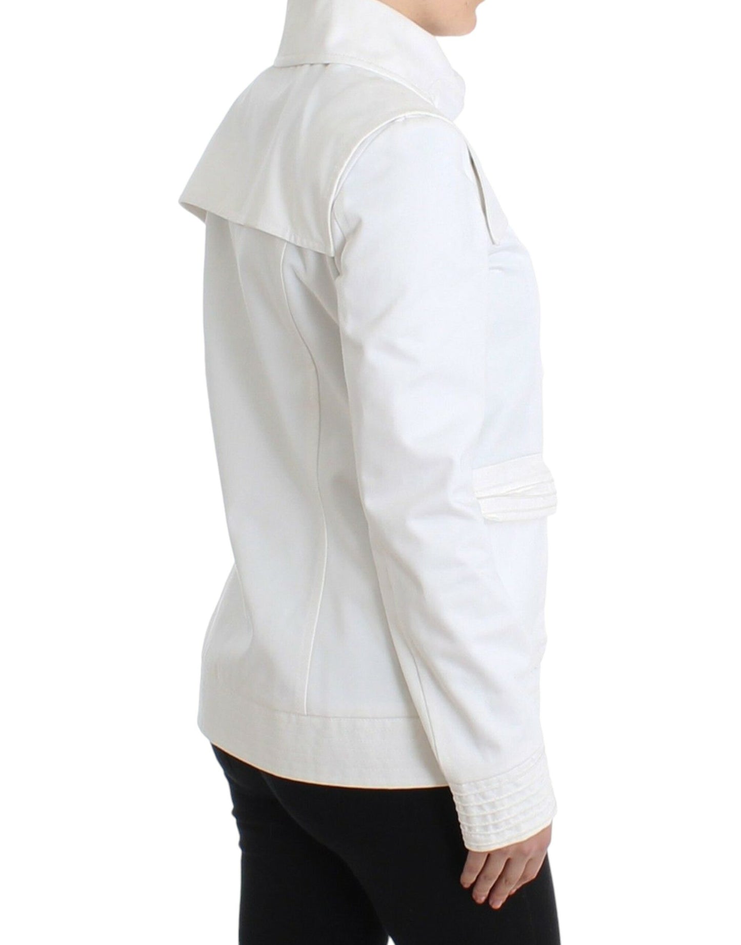 GF Ferre White Double Breasted Jacket Coat Blazer