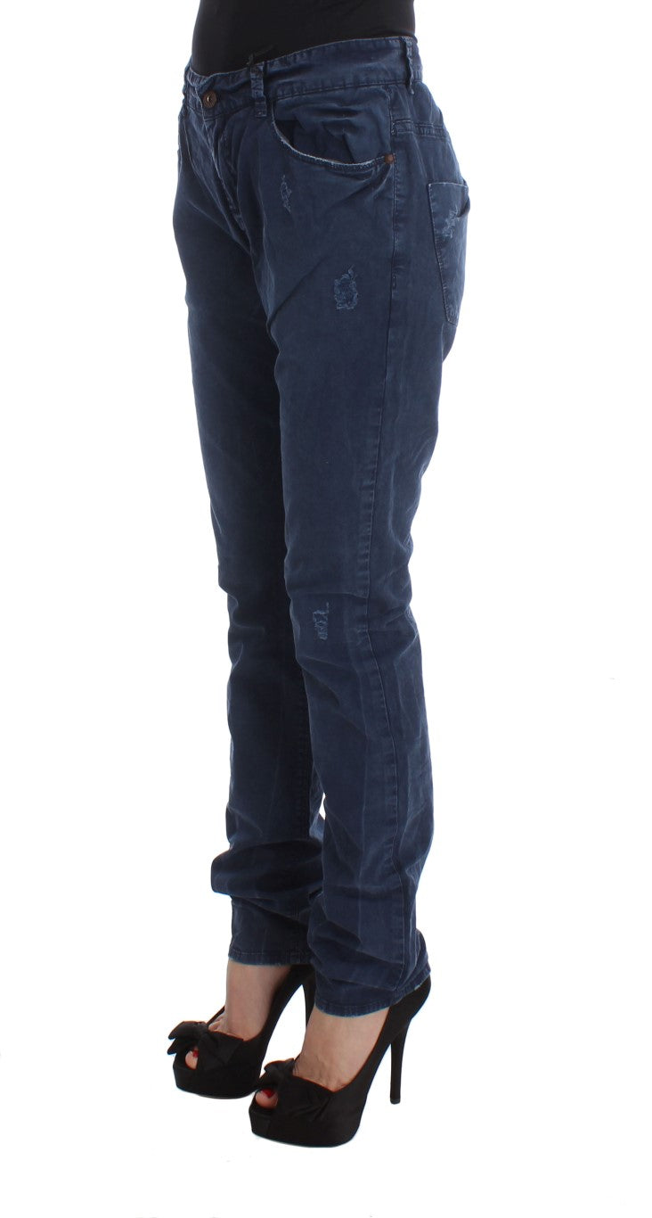 Costume National Blue Cotton Blend Denim Jeans