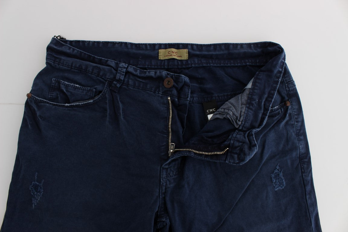 Costume National Blue Cotton Blend Denim Jeans