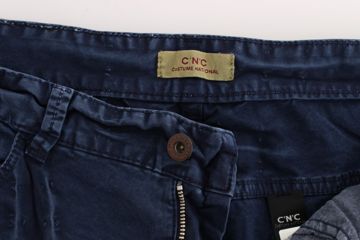 Costume National Blue Cotton Blend Denim Jeans