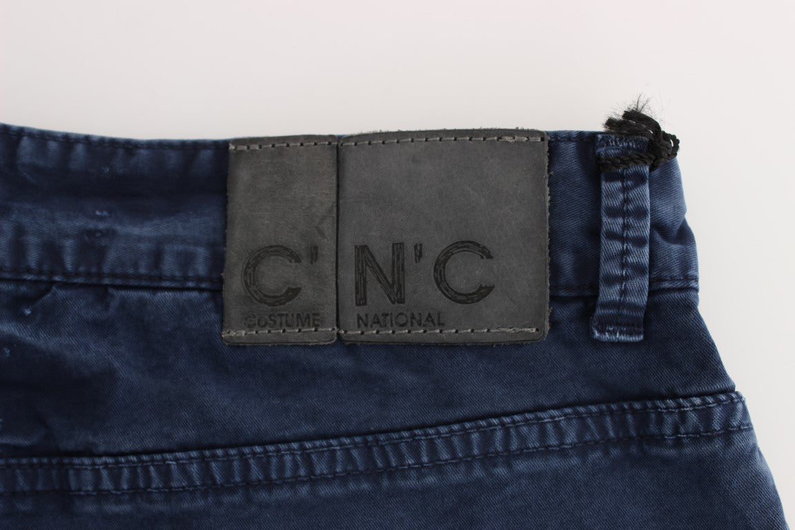 Costume National Blue Cotton Blend Denim Jeans