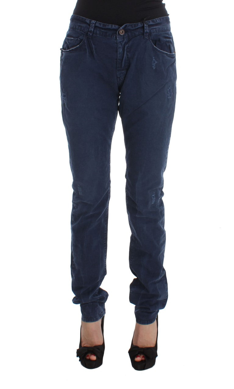 Costume National Blue Cotton Blend Denim Jeans