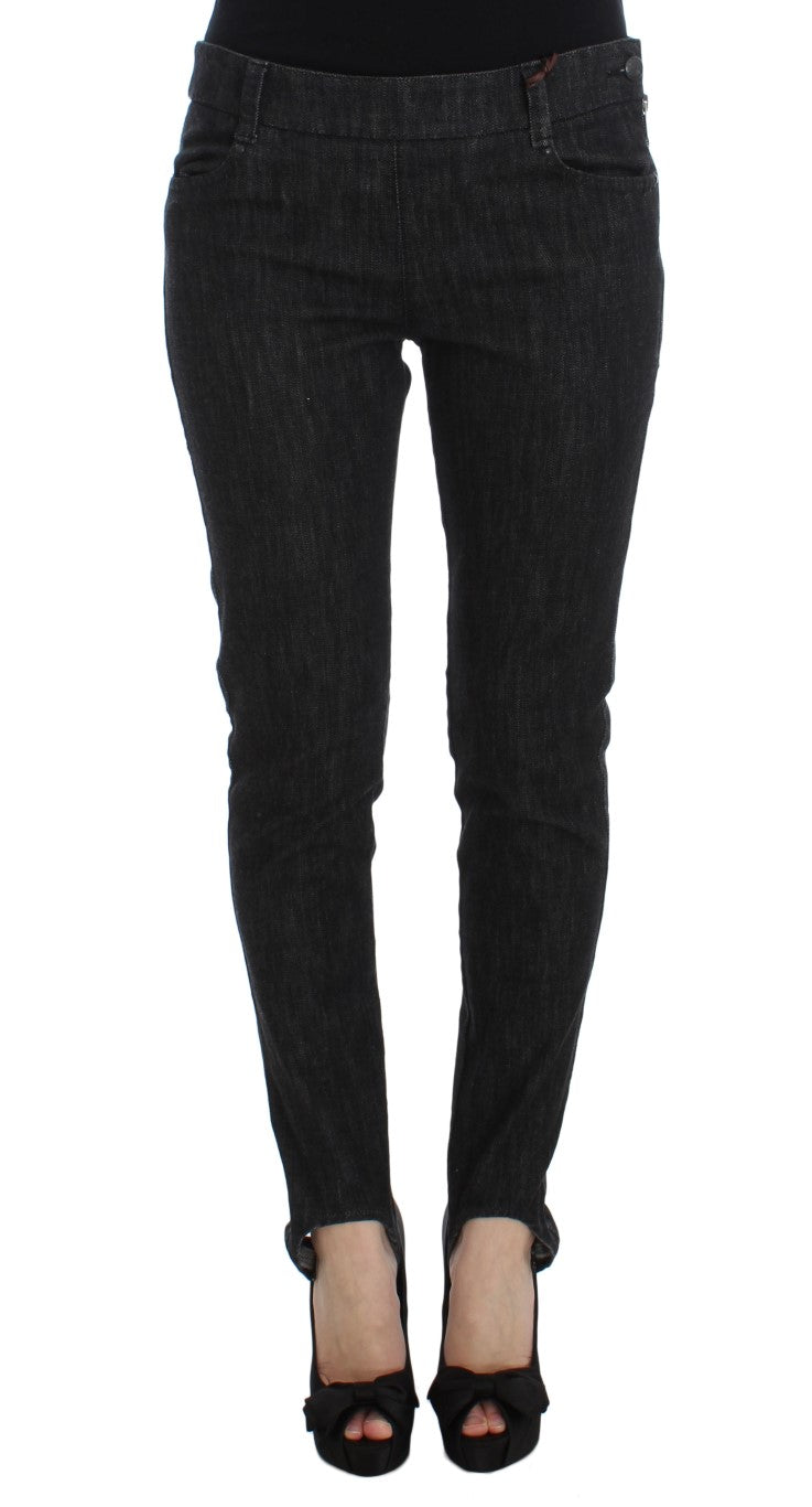 Ermanno Scervino Blue Cotton Slim Fit Denim Jeans