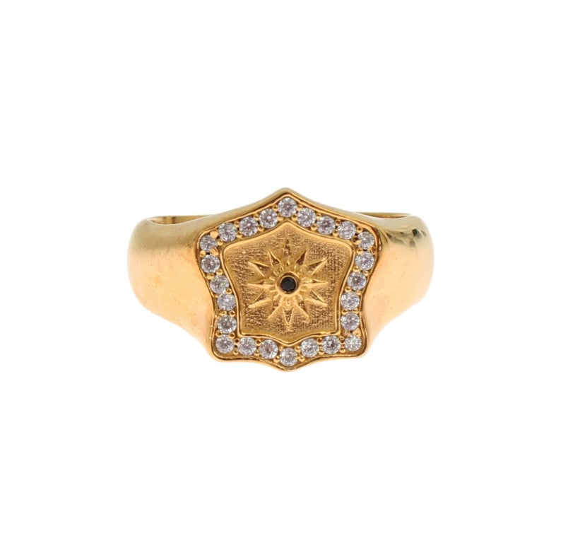 Nialaya Gold Plated 925 Sterling Silver Ring