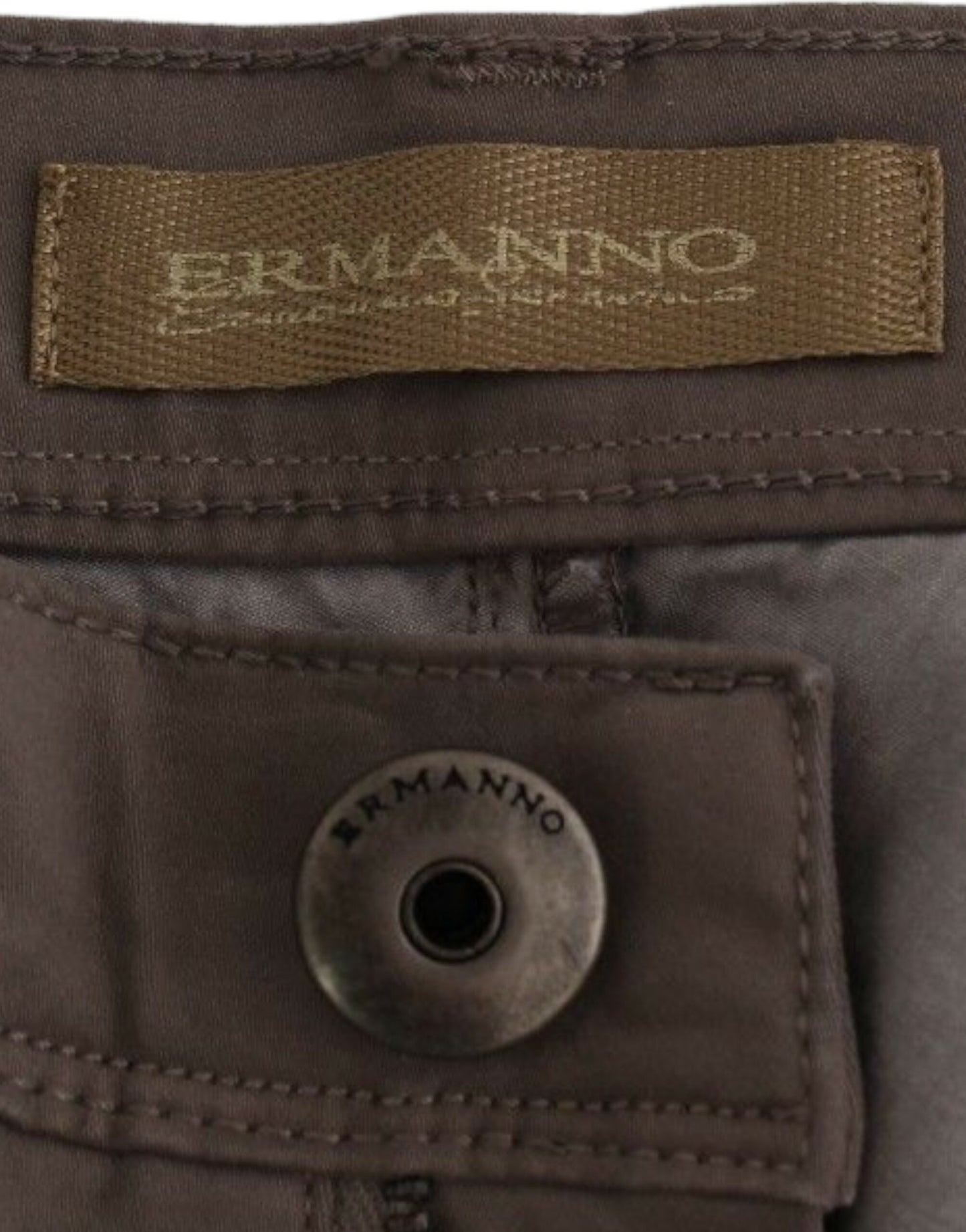 Ermanno Scervino Taupe Beige Slim Jeans Denim Pants Skinny