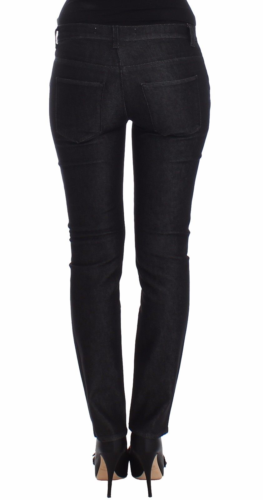 Ermanno Scervino Black Slim Jeans Denim Pants Skinny Leg Stretch