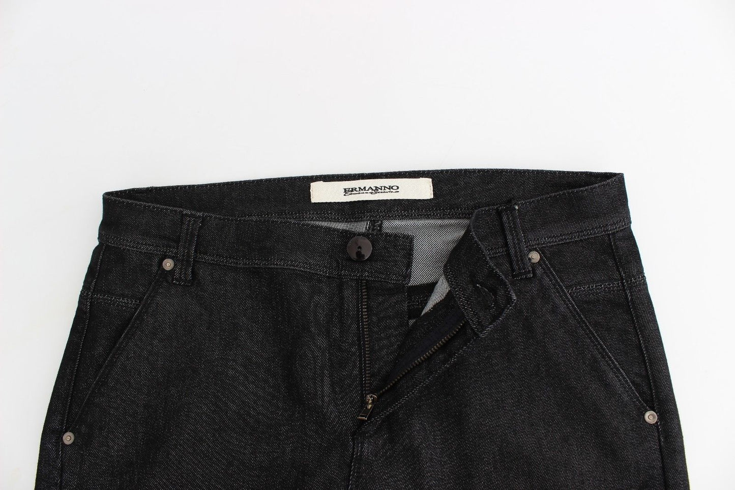 Ermanno Scervino Black Slim Jeans Denim Pants Skinny Leg Stretch