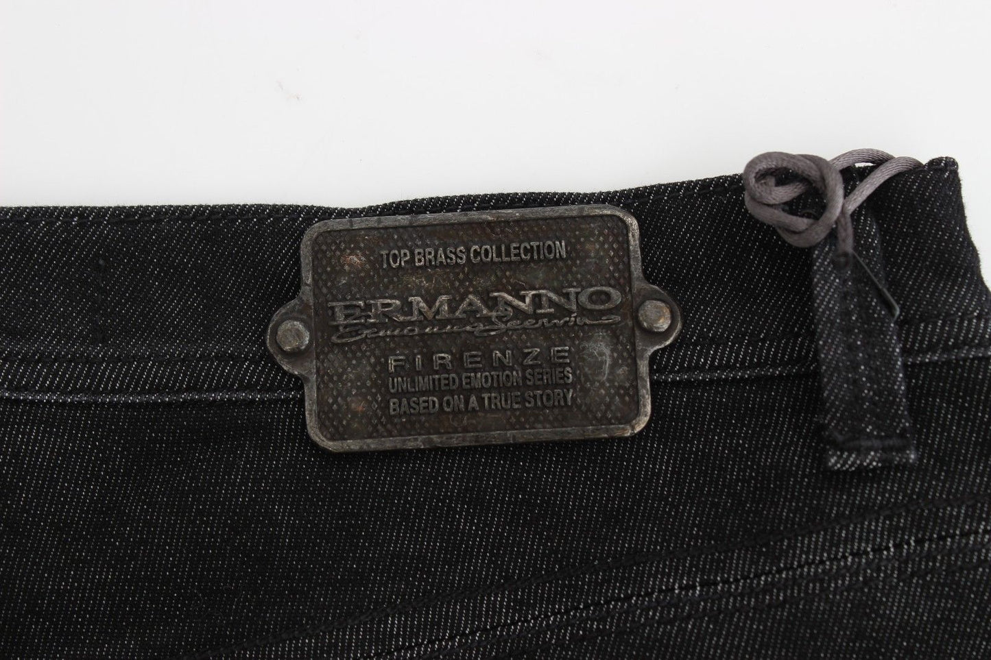 Ermanno Scervino Black Slim Jeans Denim Pants Skinny Leg Stretch