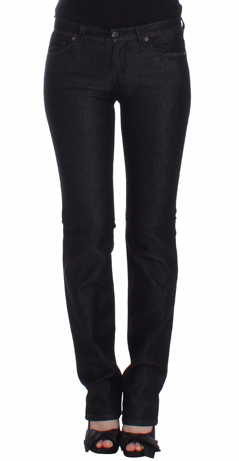 Ermanno Scervino Black Slim Jeans Denim Pants Skinny Leg Stretch