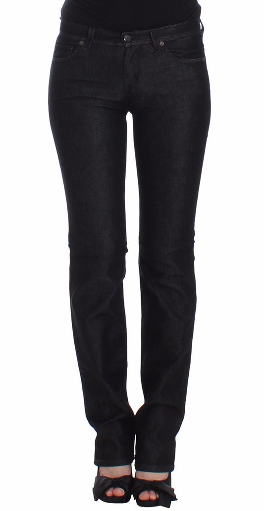 Ermanno Scervino Black Slim Jeans Denim Pants Skinny Leg Stretch