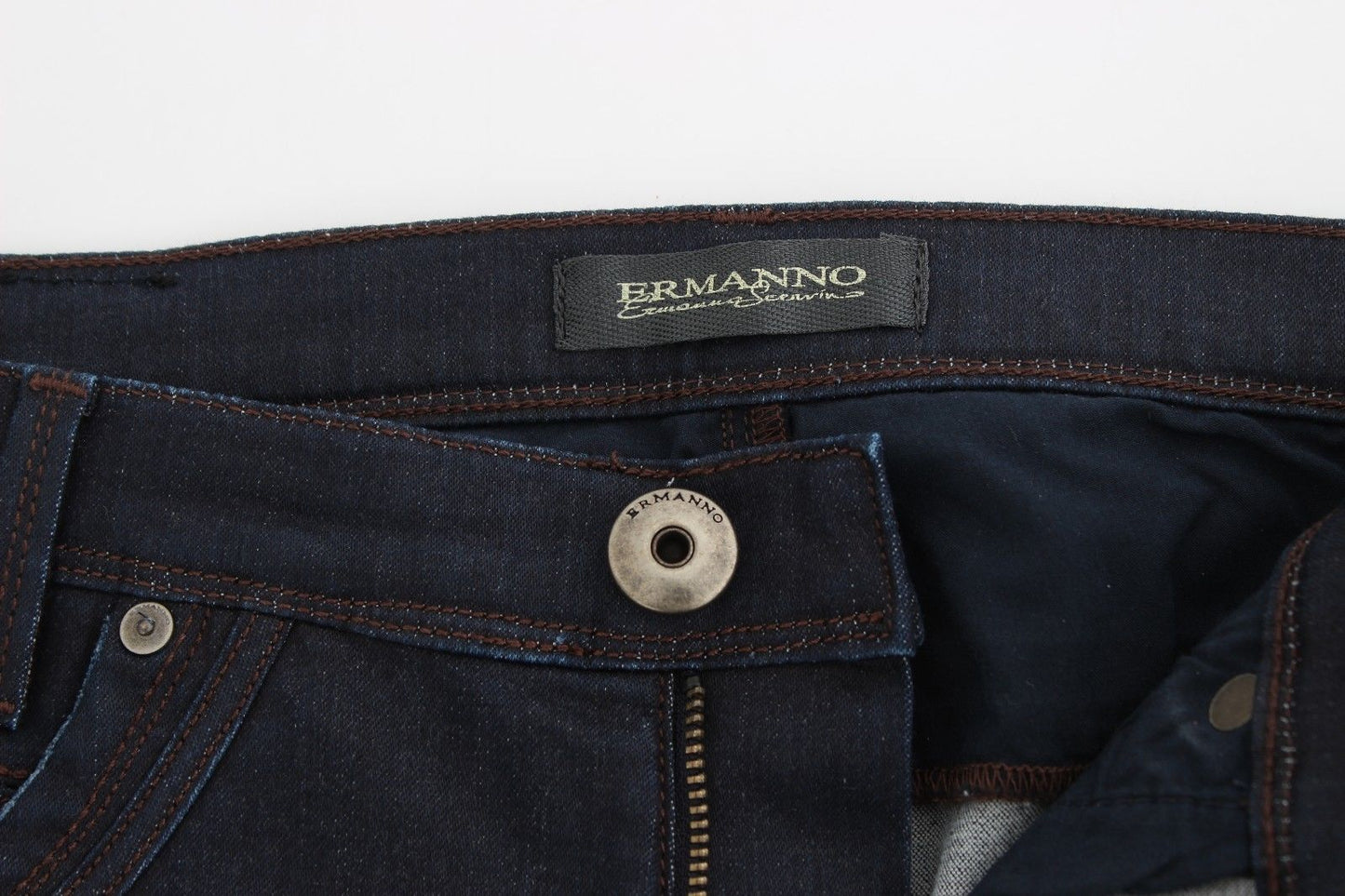 Ermanno Scervino Blue Slim Jeans Denim Pants Skinny Leg Stretch