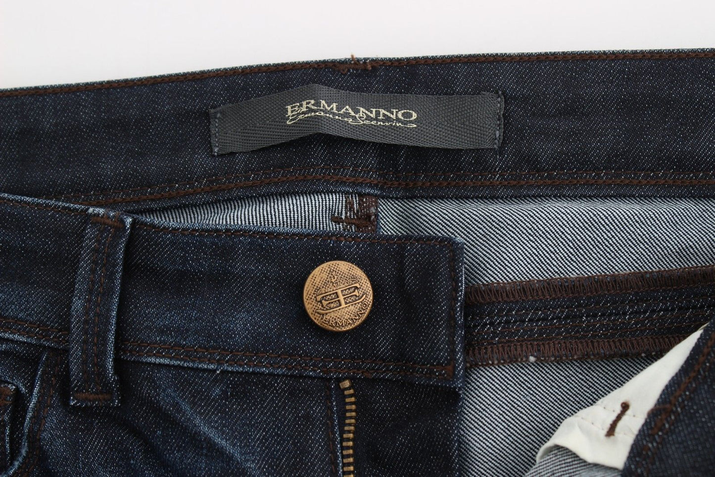 Ermanno Scervino Blue Slim Jeans Denim Pants Skinny Leg Stretch