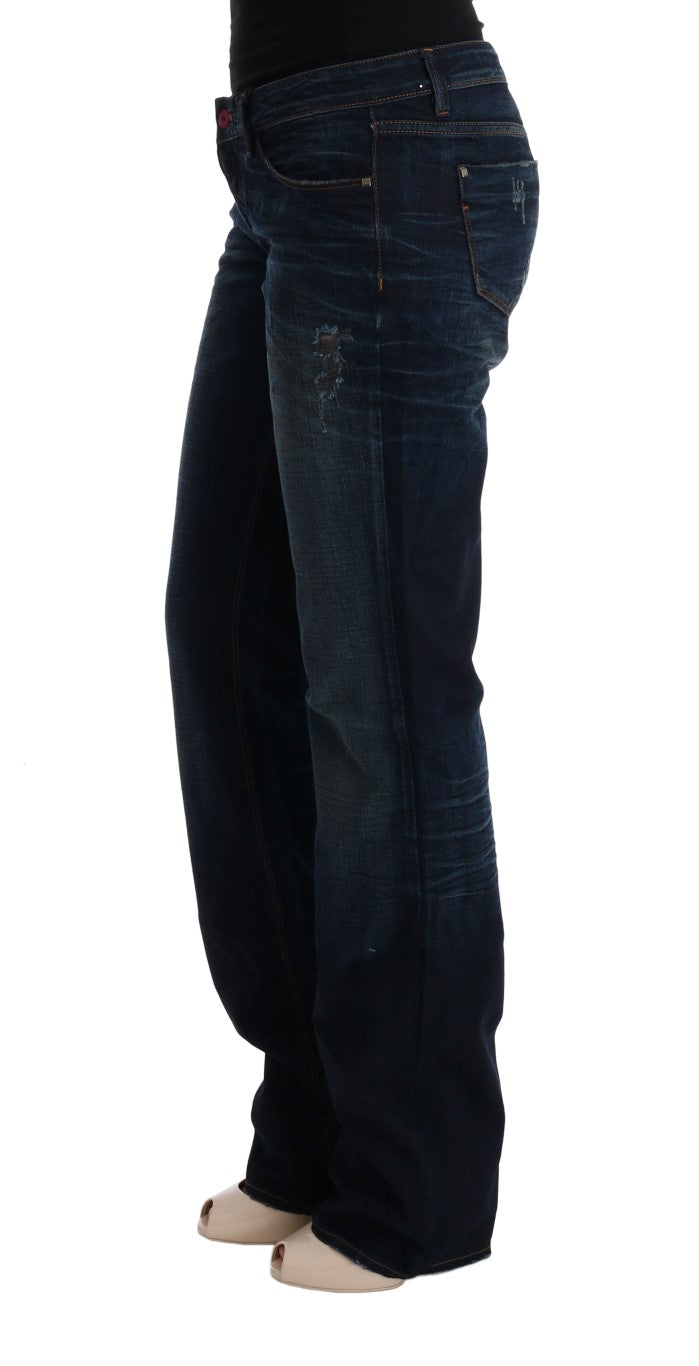 Costume National Blue Cotton Regular Fit Denim Jeans