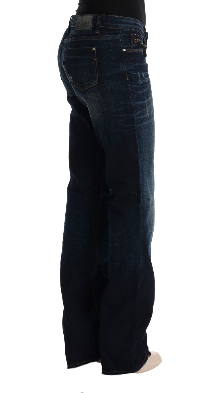 Costume National Blue Cotton Regular Fit Denim Jeans