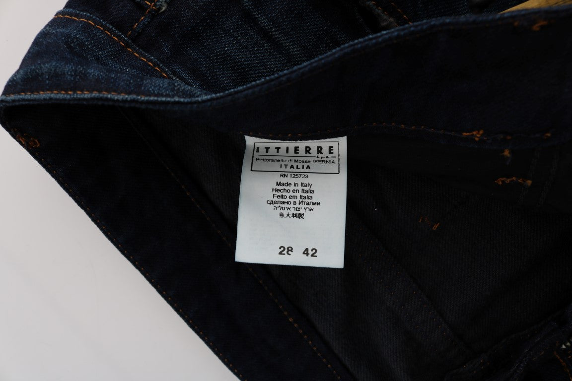 Costume National Blue Cotton Regular Fit Denim Jeans