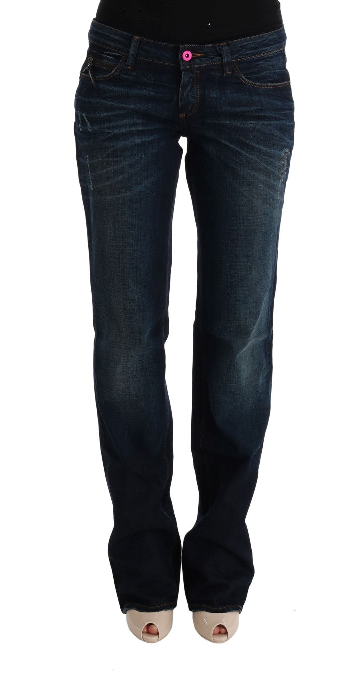 Costume National Blue Cotton Regular Fit Denim Jeans