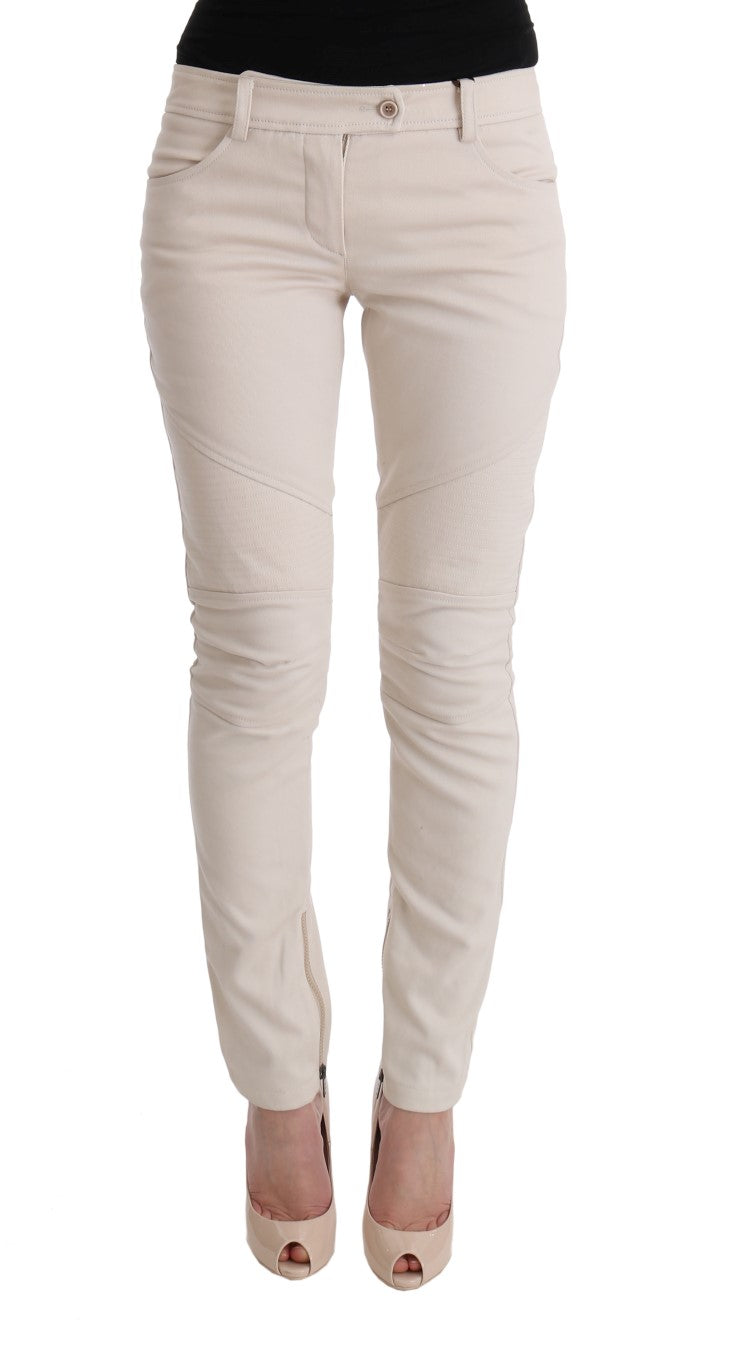 Ermanno Scervino White Slim Fit Casual Jeans