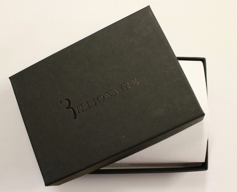 Billionaire Italian Couture Brown Leather Bifold Wallet