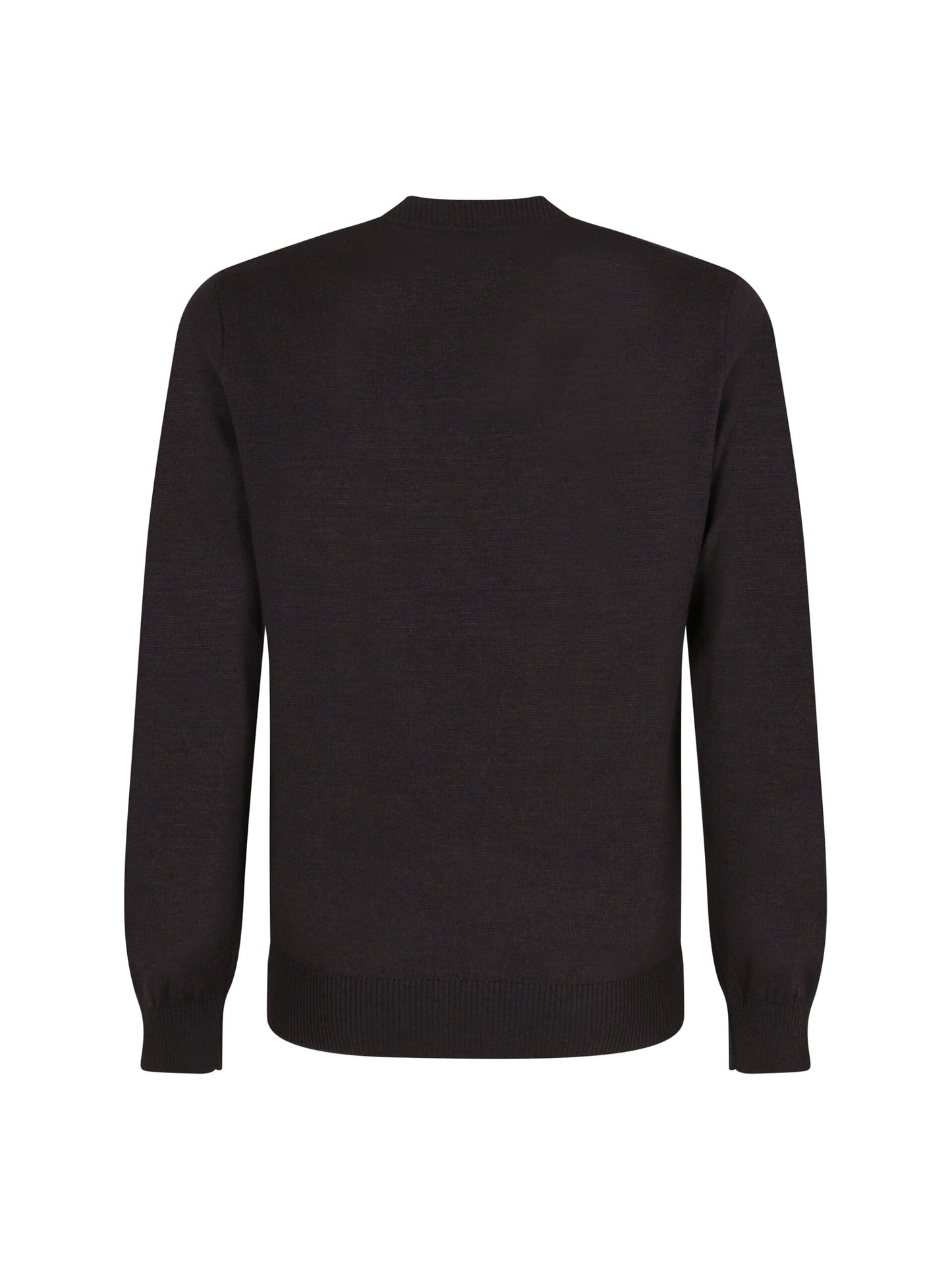 Fendi Brown Wool Logo Details Sweater