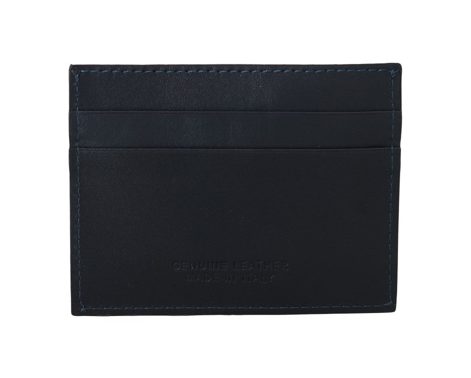 Billionaire Italian Couture Blue Leather Cardholder Wallet