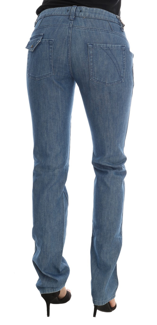 Costume National Blue Wash Cotton Slim Denim Jeans