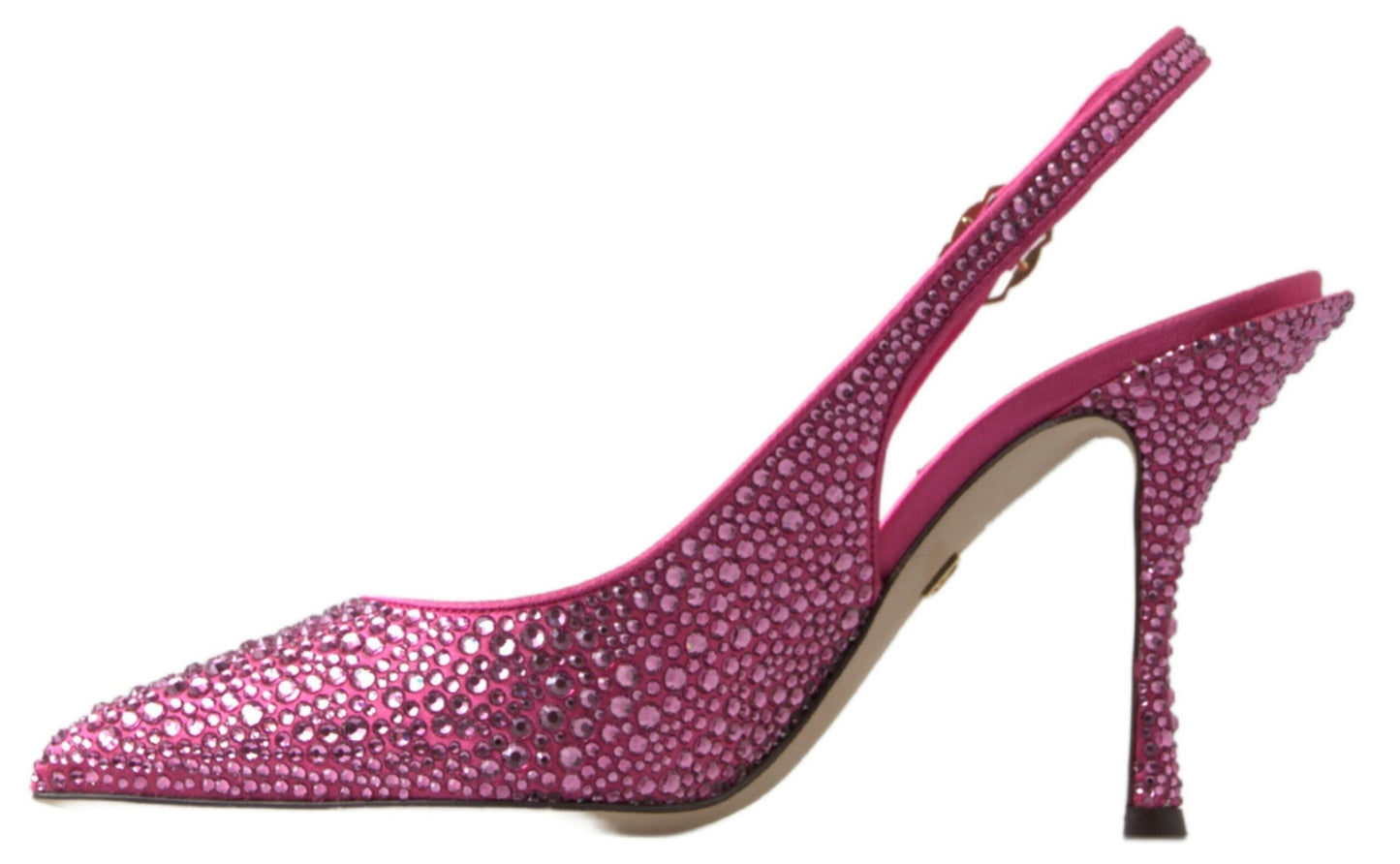 Dolce & Gabbana Pink Slingbacks Crystal Pumps Shoes