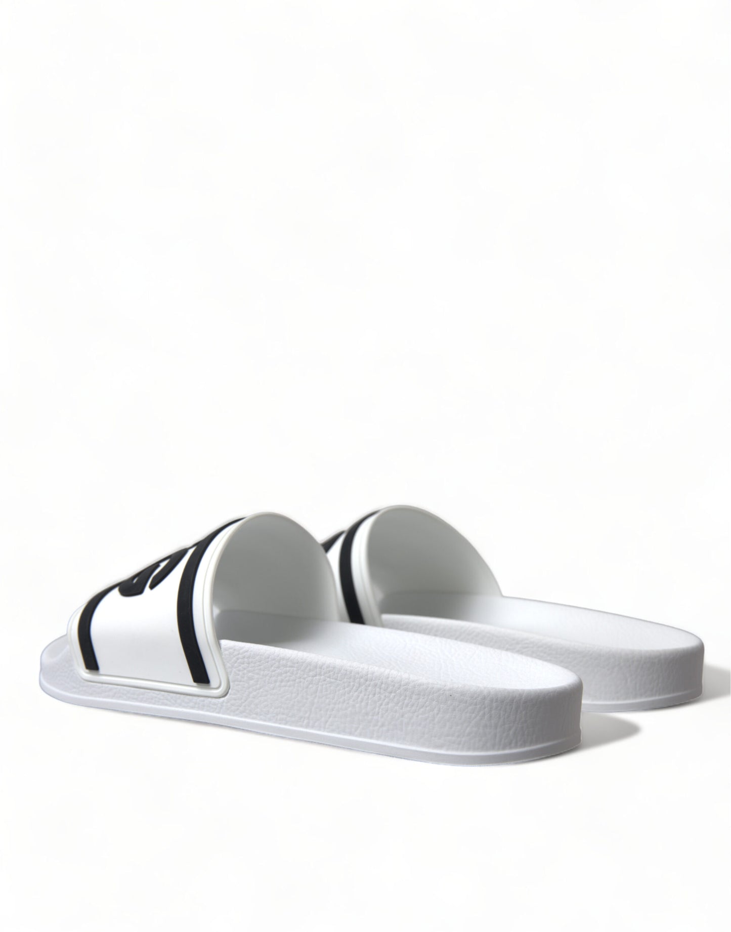 Dolce & Gabbana White Rubber Sandals Slippers Beachwear Men Shoes