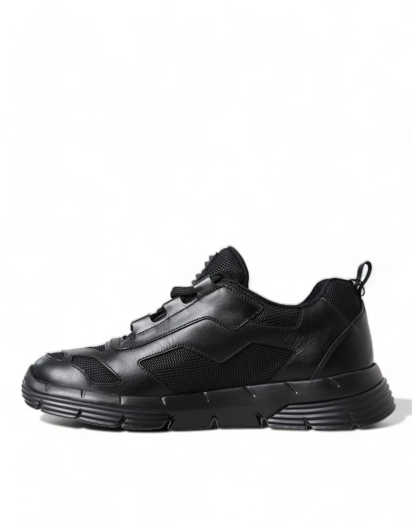 Prada Black Mesh Panel Low Top Twist Trainers Sneakers Shoes