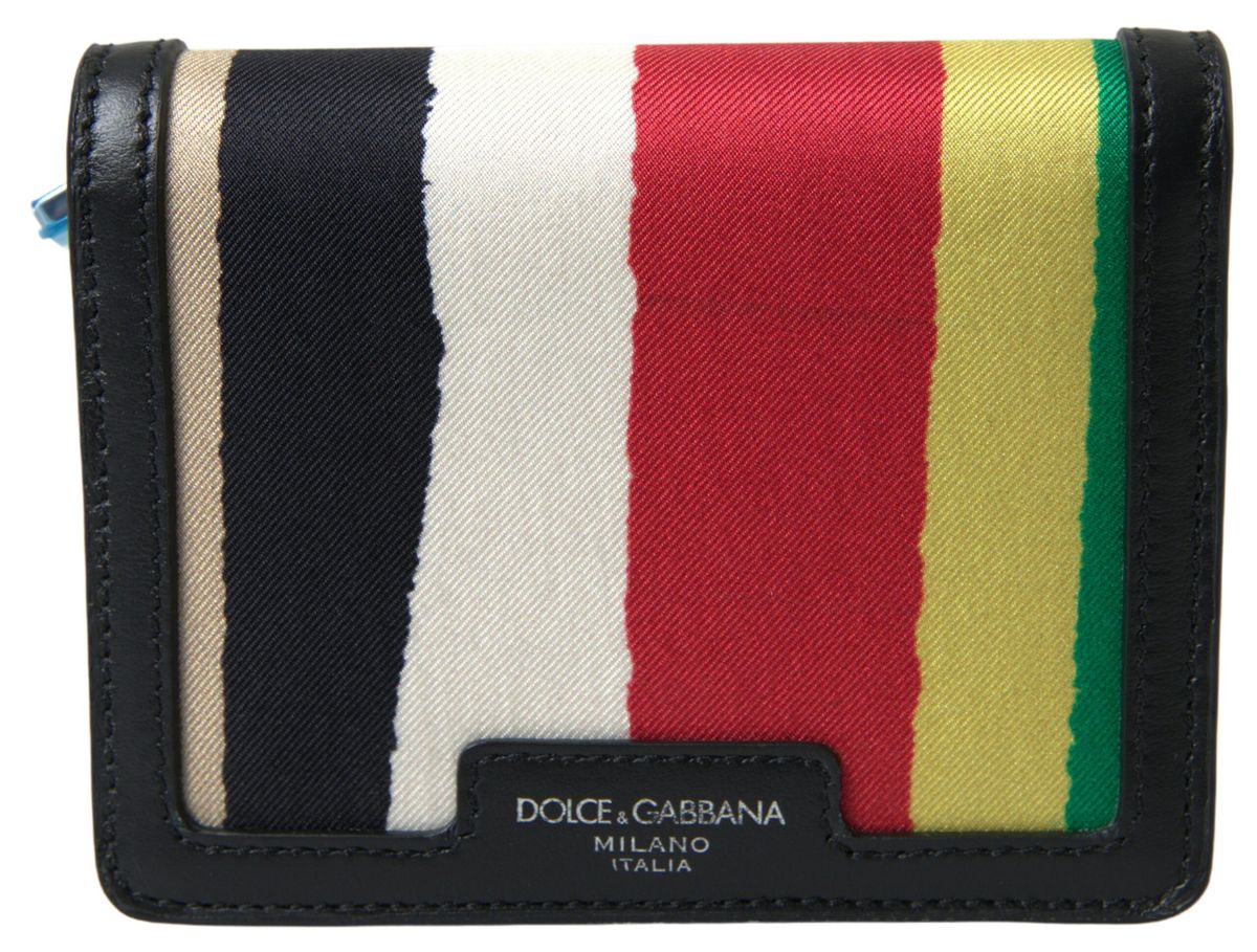 Dolce & Gabbana Multicolor Leather Shoulder Strap Card Holder Wallet