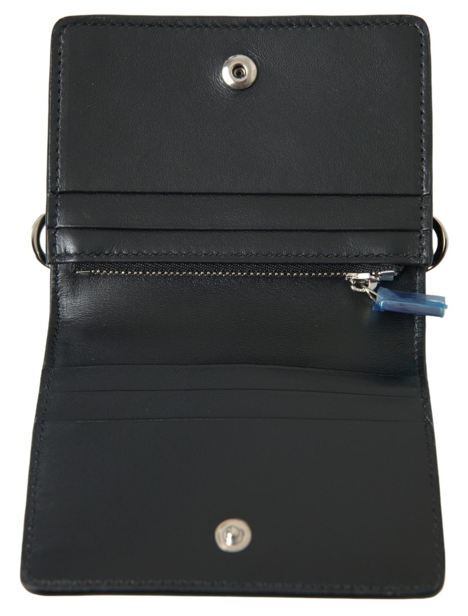 Dolce & Gabbana Multicolor Leather Shoulder Strap Card Holder Wallet