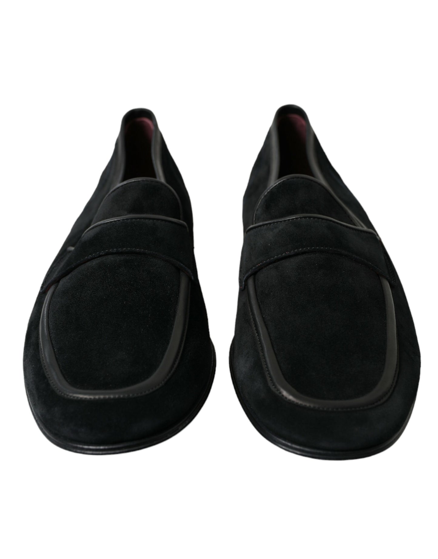 Dolce & Gabbana Black Velvet Slip On Loafers Dress Shoes