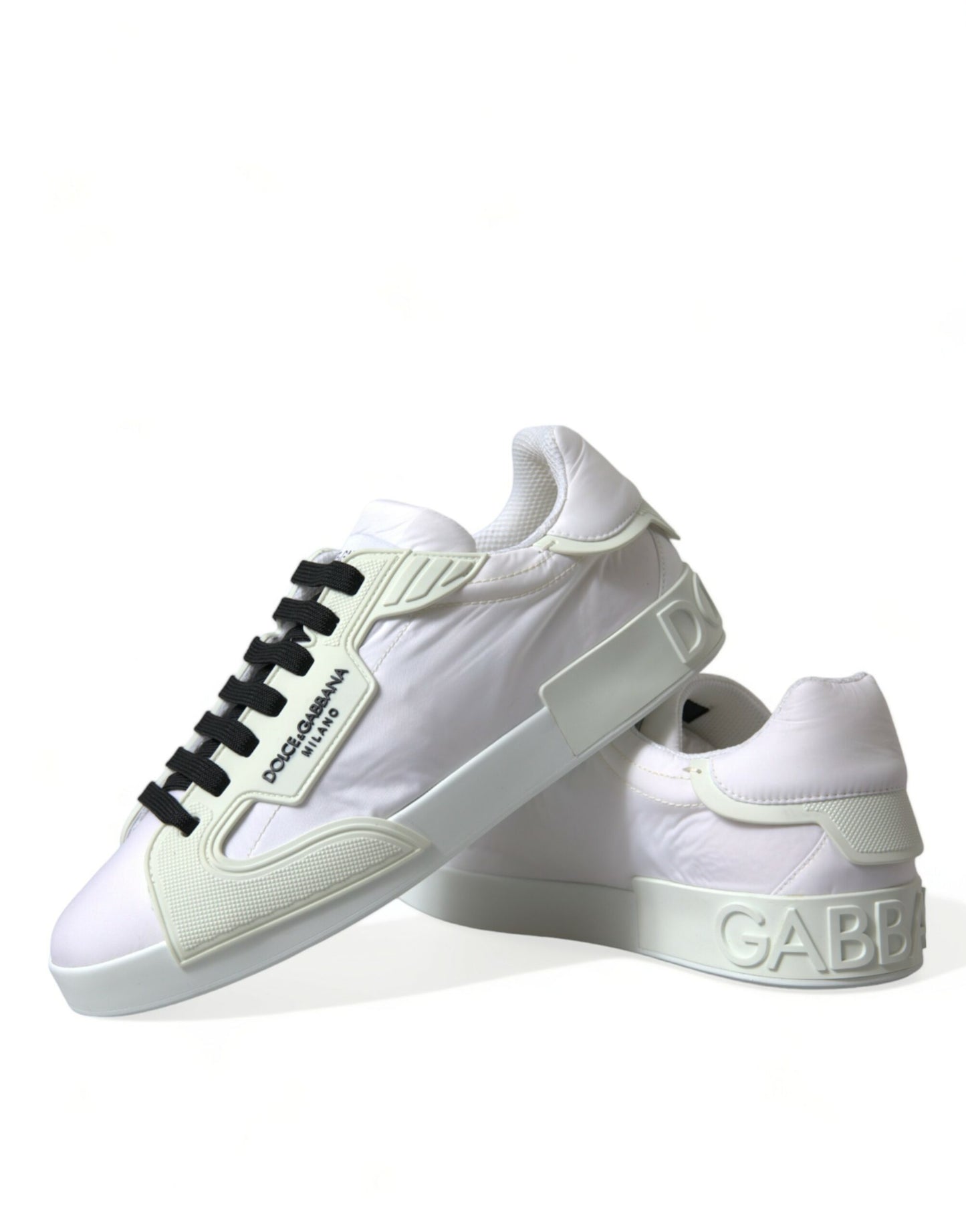 Dolce & Gabbana White PORTOFINO Low Top Sneakers Shoes