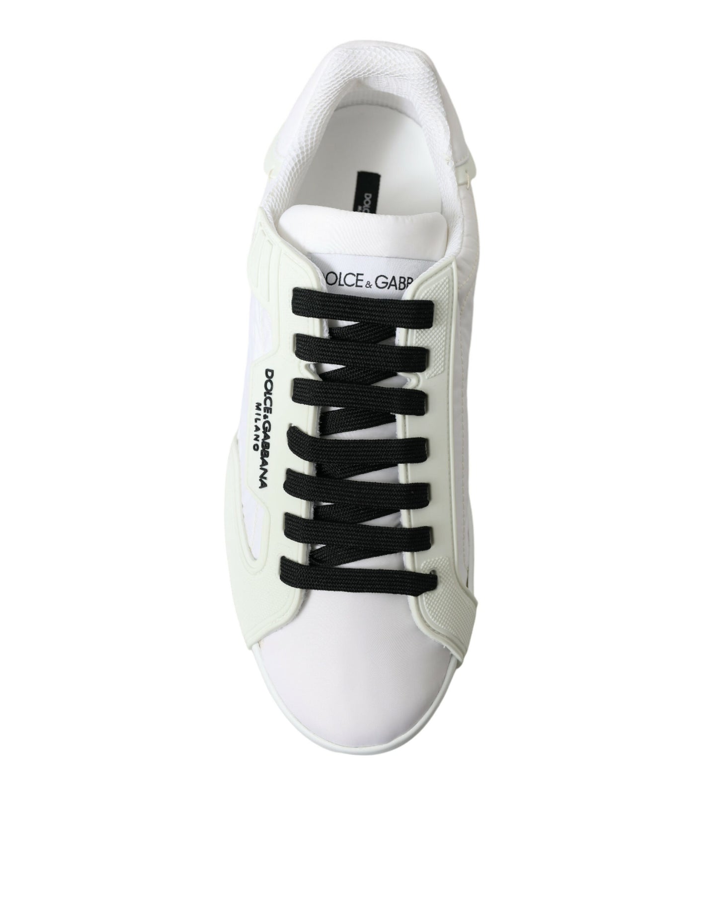 Dolce & Gabbana White PORTOFINO Low Top Sneakers Shoes