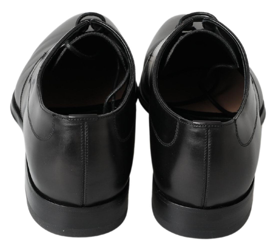 Dolce & Gabbana Black Derby Formal Dress Shoes