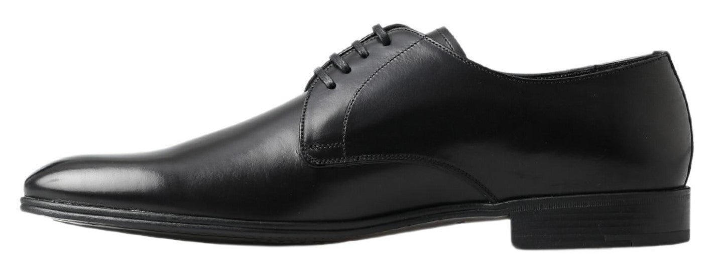 Dolce & Gabbana Black Derby Formal Dress Shoes