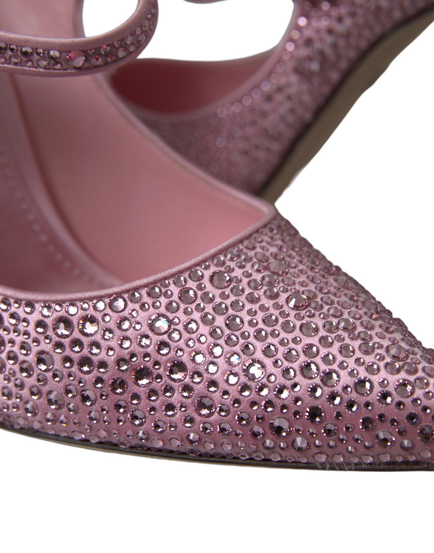 Dolce & Gabbana Pink Strass Crystal Heels Pumps Shoes