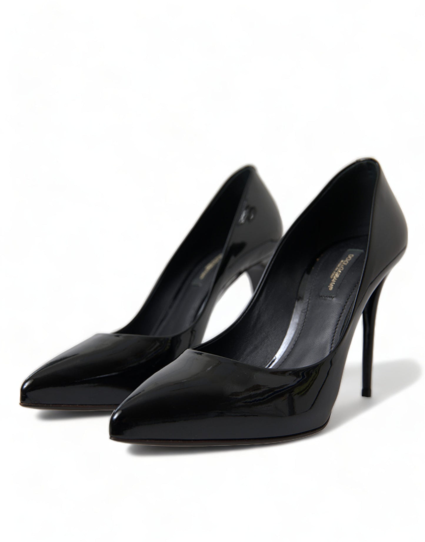 Dolce & Gabbana Black Patent Leather Pumps Heels Shoes