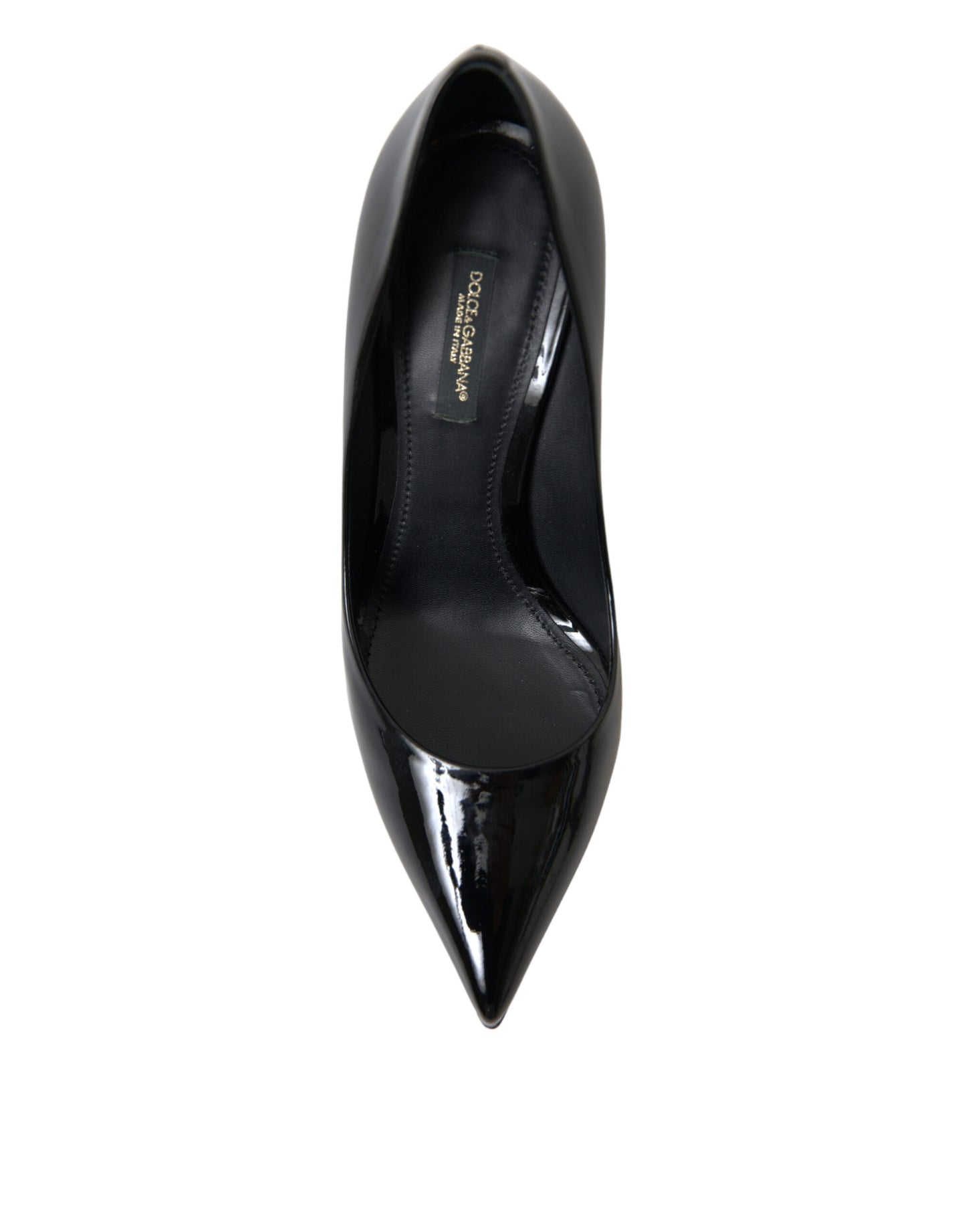 Dolce & Gabbana Black Patent Leather Pumps Heels Shoes